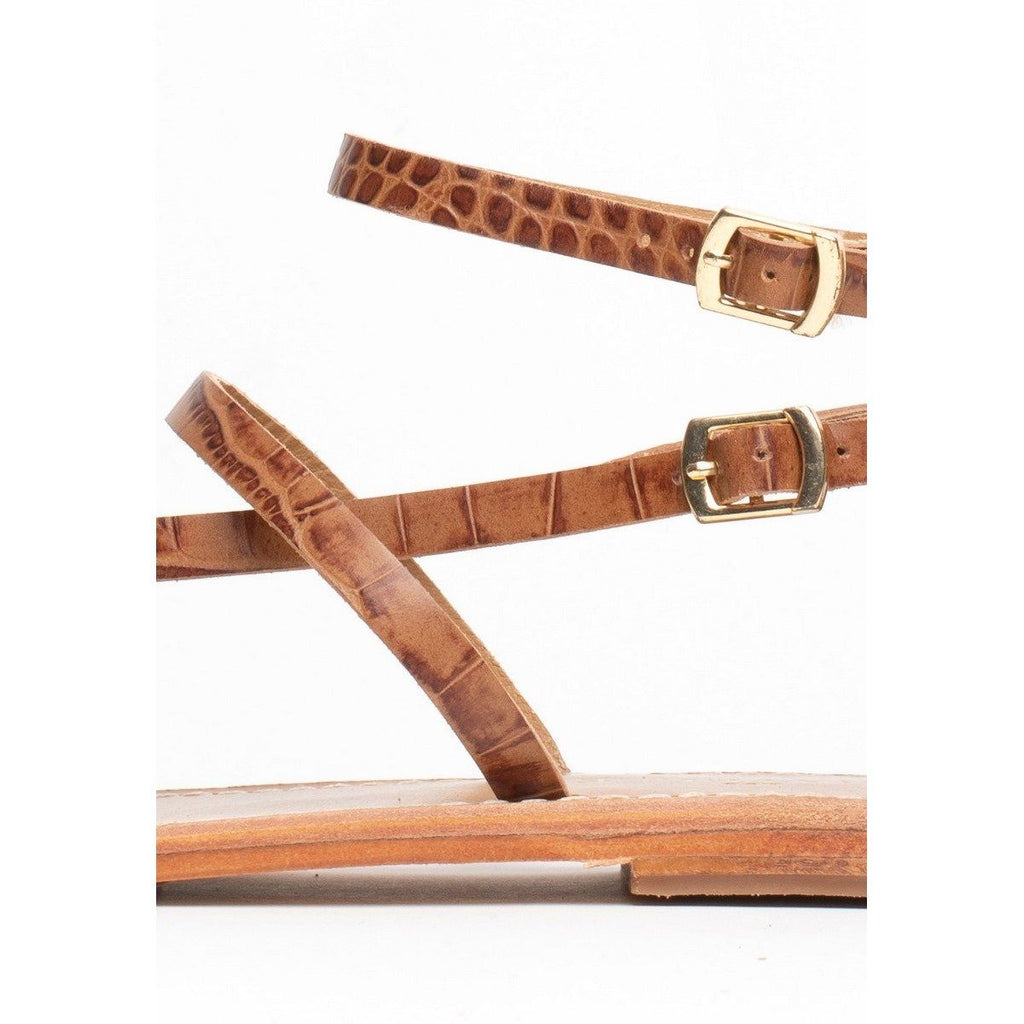 Sandalias Entre-Doigts Mosholu - Tan Croco Sandalias Entre-Doigts Les Bagatelles