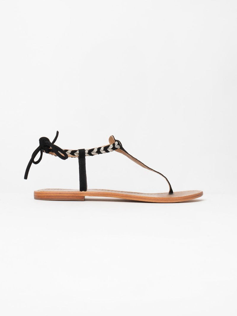 Sandales Entre-Doigts Smith - Black+Silver Sandales Entre-Doigts Les Bagatelles