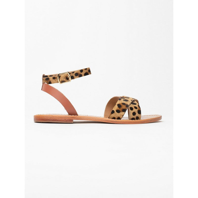 Sandales Essentielles Brione - Leopard + Camel Sandales Essentielles Les Bagatelles