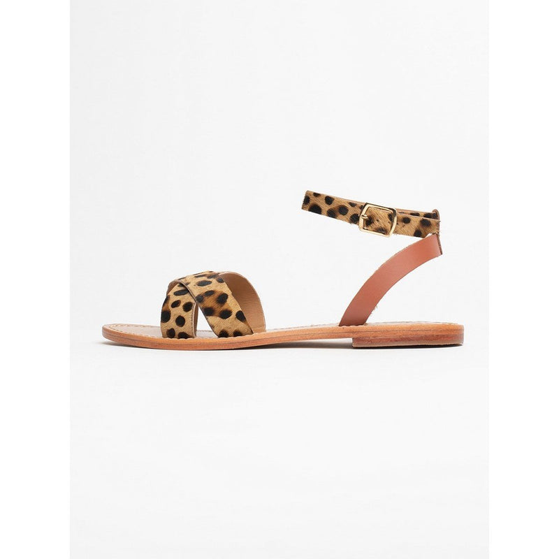 Sandales Essentielles Brione - Leopard + Camel Sandales Essentielles Les Bagatelles