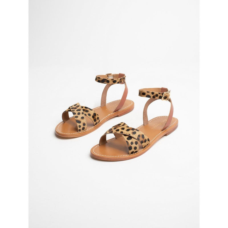 Sandales Essentielles Brione - Leopard + Camel Sandales Essentielles Les Bagatelles