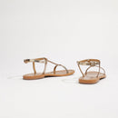 Sandalias Lagorn Essential - Sandalias Sun Essential Doradas Blancas