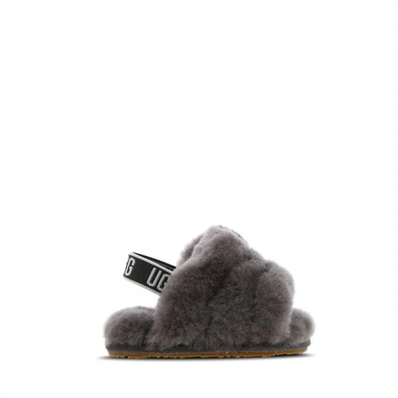 Sandales Fluff Yeah Slide Enfant - Gris - Enfant - UGG - The Bradery