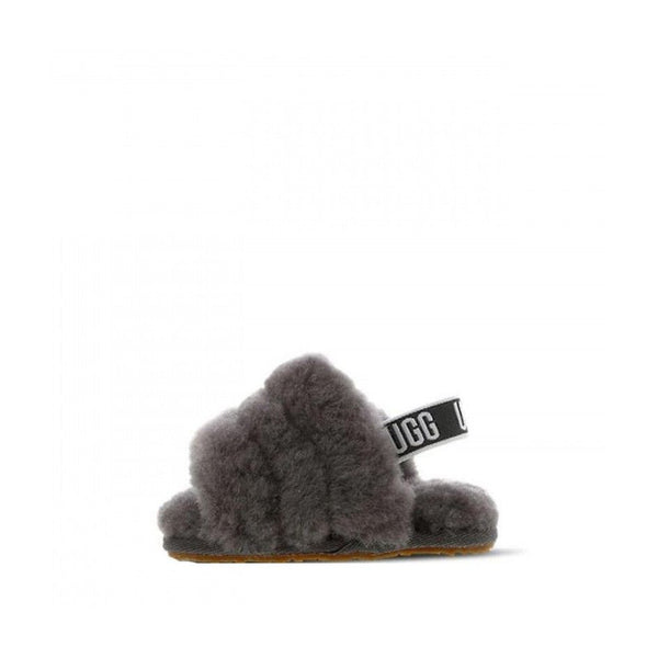 Sandales Fluff Yeah Slide Enfant - Gris - Enfant - UGG - The Bradery