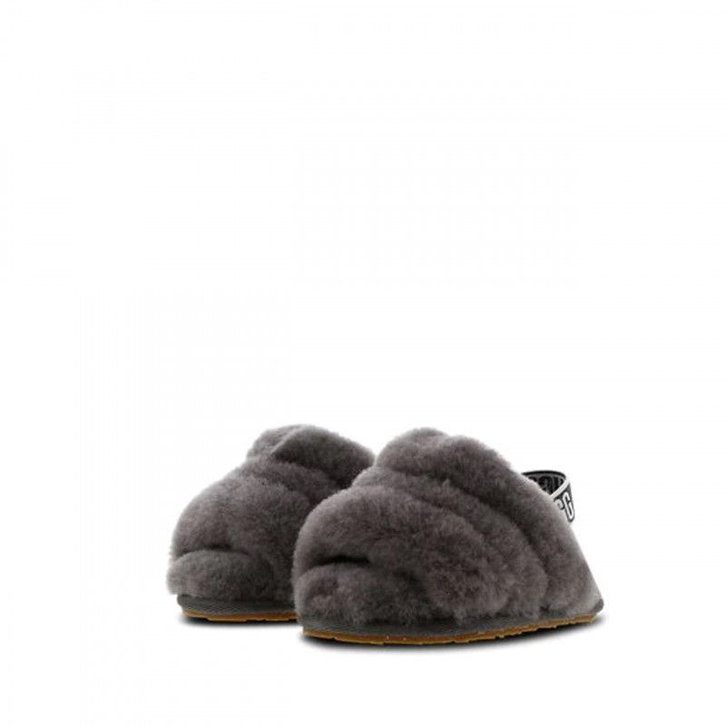 Sandales Fluff Yeah Slide Enfant - Gris - Enfant - UGG - The Bradery