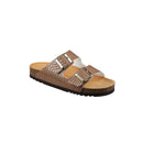 Sandales Josephine Croco Printed Synthetic - Marron - Femme - Scholl - The Bradery