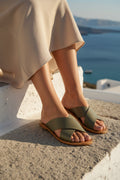 Lanruen Sandals - Khaki - Women's Sandals White Sun