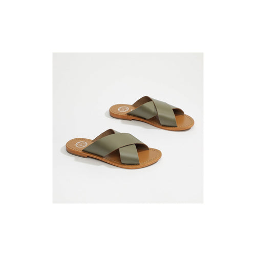 Lanruen Sandals - Khaki - Woman Sandals White Sun