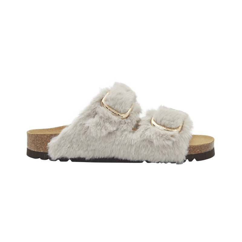 Sandales Noelle Synthetic Fur - Beige - Femme - Scholl - The Bradery