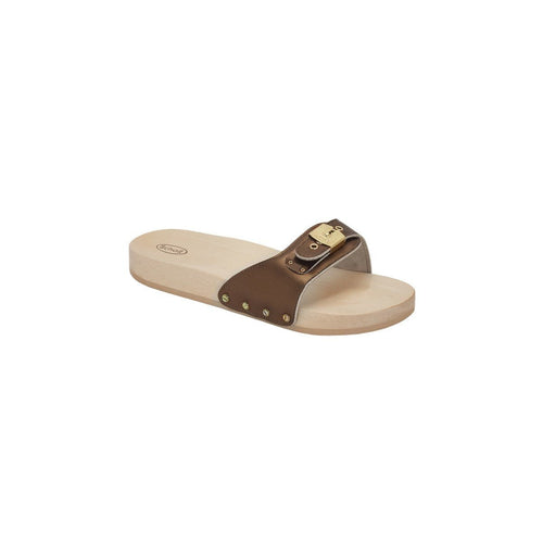 Sandalias Pescara Planas Piel - Marrón - Mujer - Scholl -La Bradery