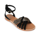 Sandales Plates Quito - Noir - Anaki - The Bradery