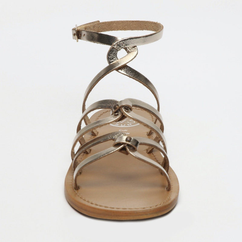 Sandales Plates Viky - Or - Femme - White Sun - Sandales Plates - White Sun - The Bradery