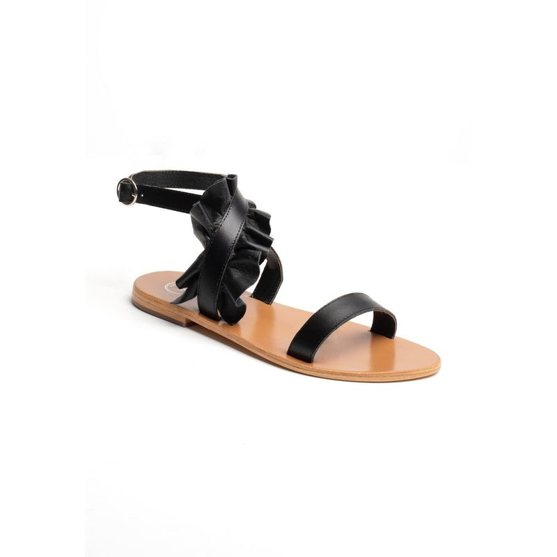 Astar Trendy Sandals - Black White Sun Trendy Sandals