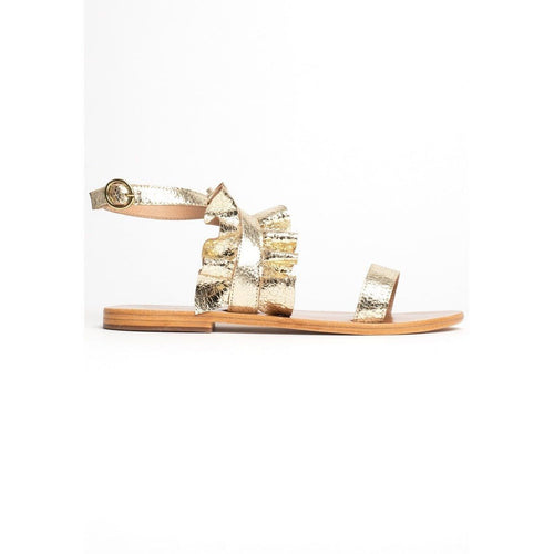 Sandalias Astar de moda - Oro crujiente - Sol blanco - Sol blanco* - The Bradery