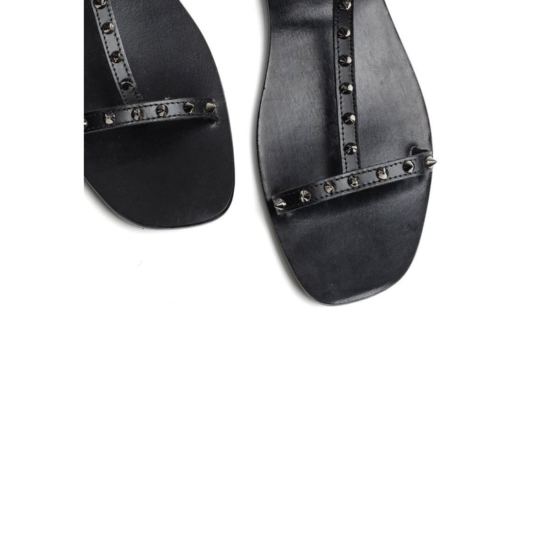 Sandalias de moda Fareani - Sandalias de moda de sol blanco negro