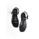 Sandalias de moda Fareani - Sandalias de moda de sol blanco negro