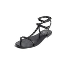 Sandalias de moda Fareani - Sandalias de moda de sol blanco negro