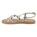 Garita Trendy Sandals - Light Pink/Gold/Rose Gold - Women - Les Bagatelles - Trendy Sandals - Les Bagatelles - The Bradery