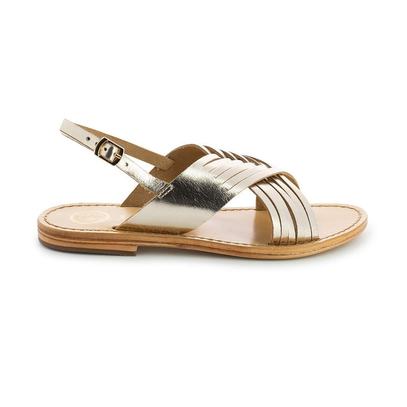 Sandalia Tendance Wintera - Sandalias doradas Tendance White Sun