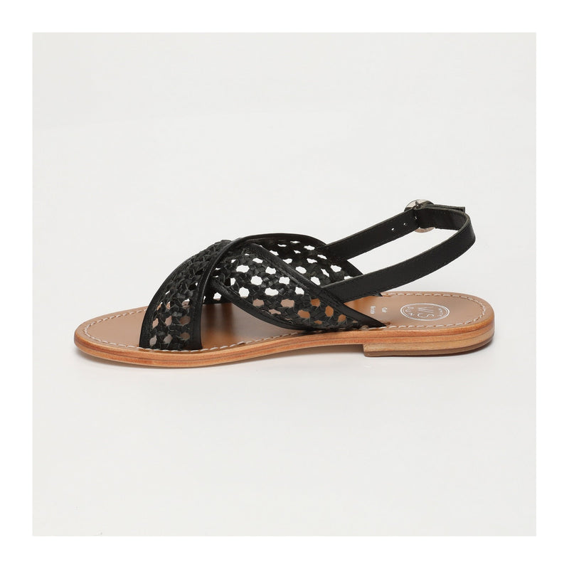 Sandales Tendances Baishakh - Black SANDALES White Sun