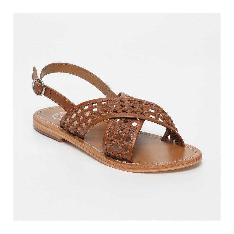 Sandales Tendances Baishakh - Camel SANDALES White Sun