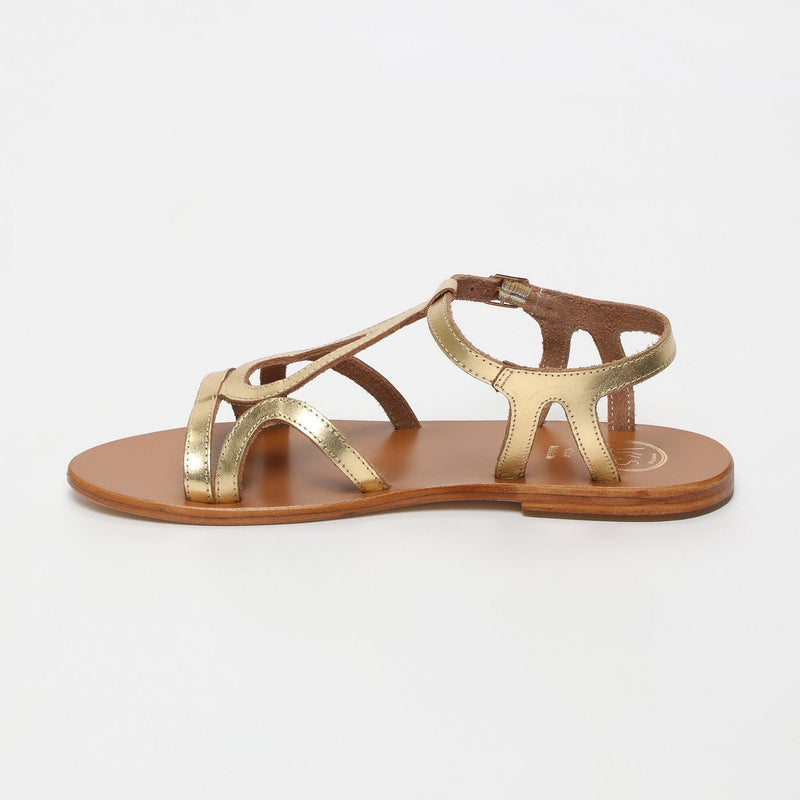Sandales Tendances Deepashikha - Dark Gold SANDALES White Sun