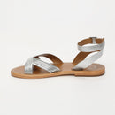 Sandalias Terri Trendy - SANDALIAS Sol Blanco Plata