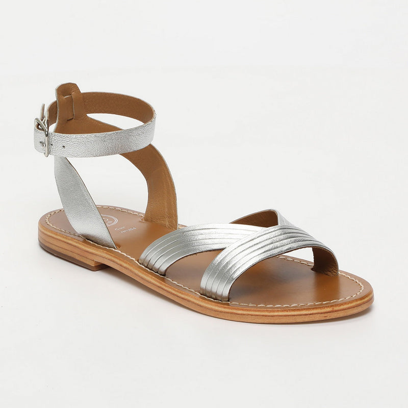 Sandalias Terri Trendy - SANDALIAS Sol Blanco Plata