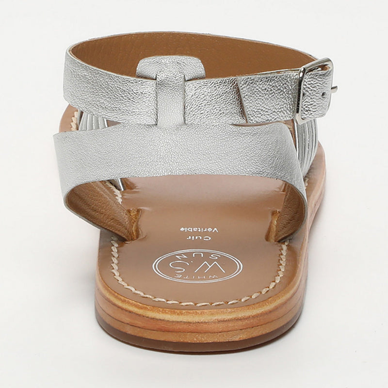 Sandalias Terri Trendy - SANDALIAS Sol Blanco Plata