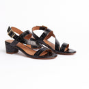 Vista Sandals - Black Croco - Anaki - The Bradery