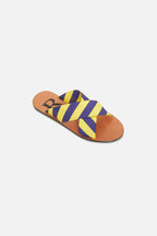 Ruban Knot Sandals - Multi Yellow