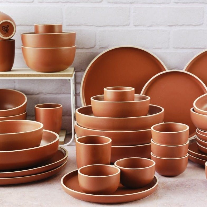 Service Complet Origin - 36 Pièces - Terracotta - Björn - The Bradery
