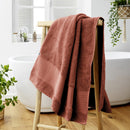 Serviette De Bain 90 X 150 Cm Garance Terracotta - L'Effet Papillon - The Bradery