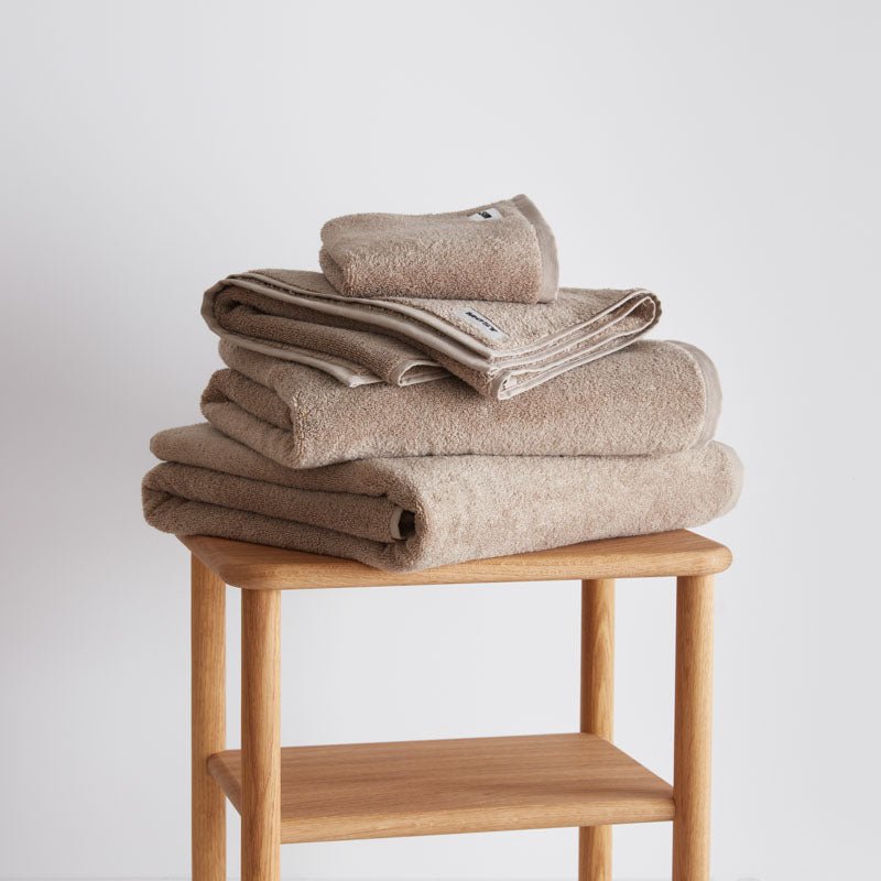 Serviettes De Bain - En Coton Bio - Argile
