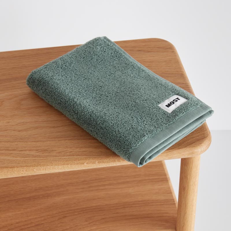 Serviettes De Bain - En Coton Bio - Vert Bouteille