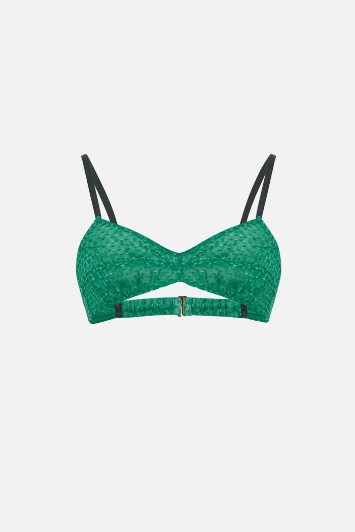 Sujetador Mystic Cut Yarn - Verde Clorofila