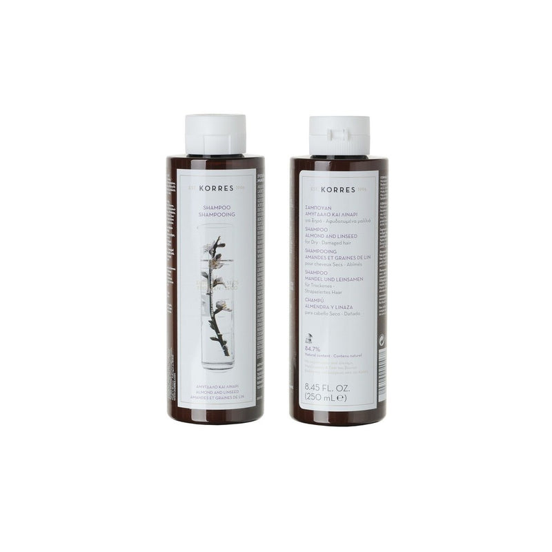 Repair Shampoo for Dry Hair - Almond & Flax - Korres - The Bradery