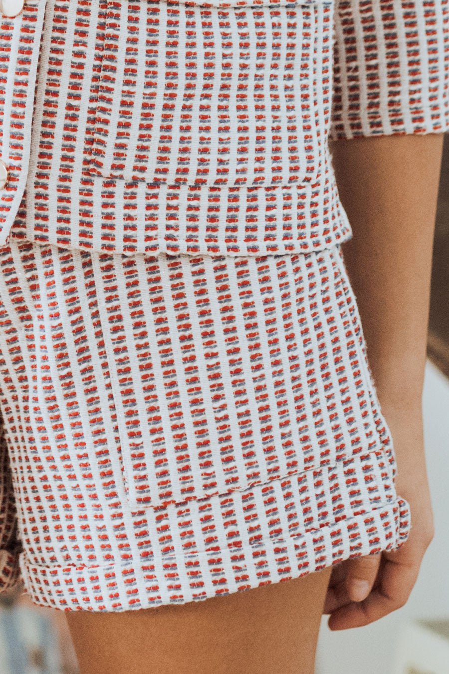 SHORT JOHN RAYA ROUGE - Saaj Paris - The Bradery