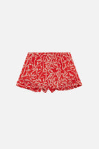 Rod Bamboo Shorts - Lipstick Red