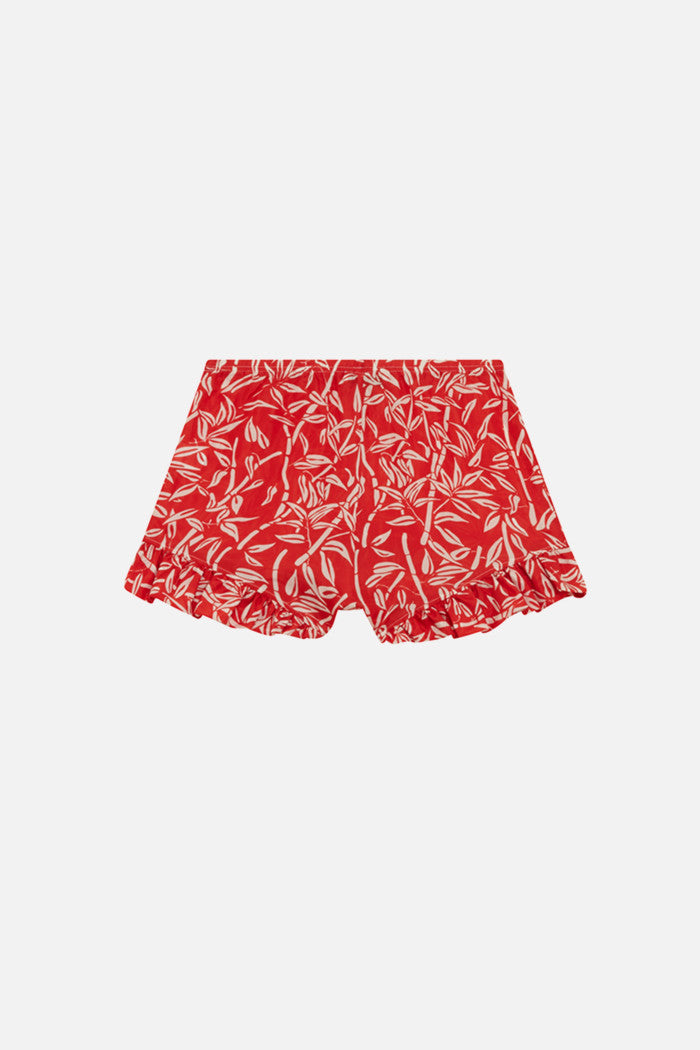 Rod Bamboo Shorts - Lipstick Red
