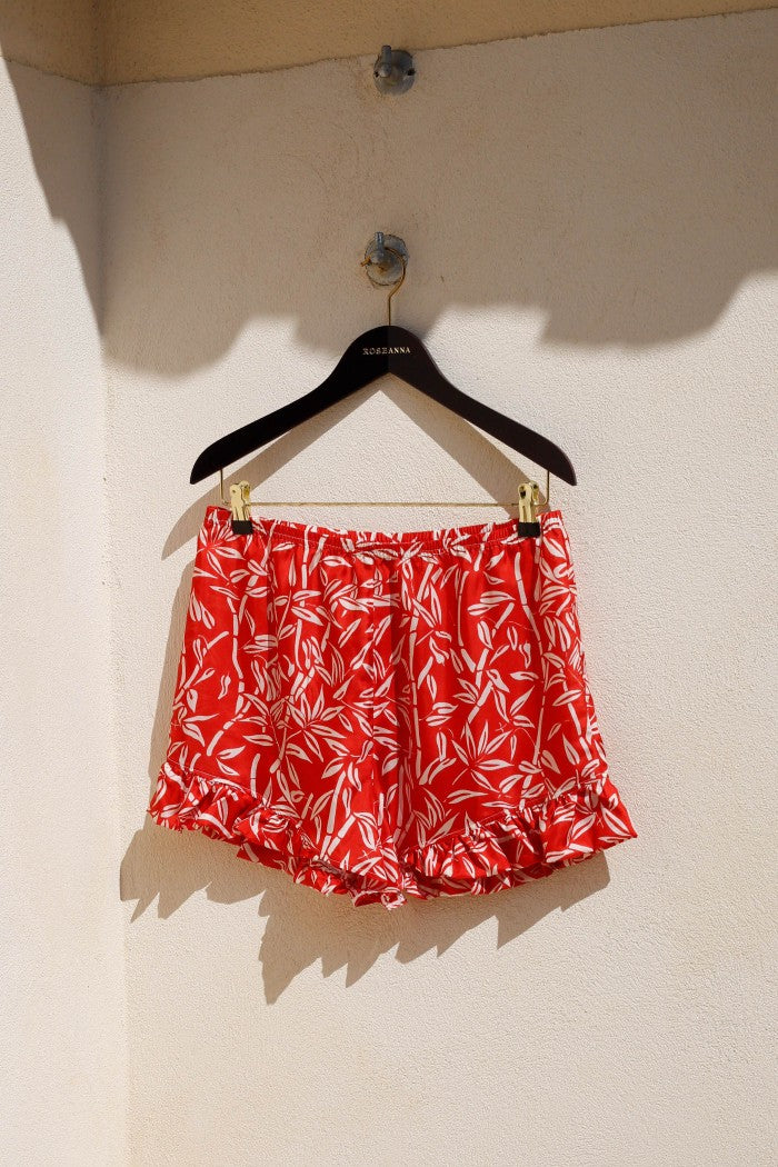 Rod Bamboo Shorts - Lipstick Red
