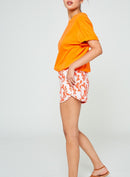 Short Stacy Tiki - Orange - Modetrotter - The Bradery