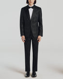 Black Sequin Velvet Tuxedo - Black - De Fursac - The Bradery