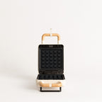 Stone Studio Individual - Croque-Monsieur Maker, Grill & Waffle Maker with Interchangeable Plates - Off-White