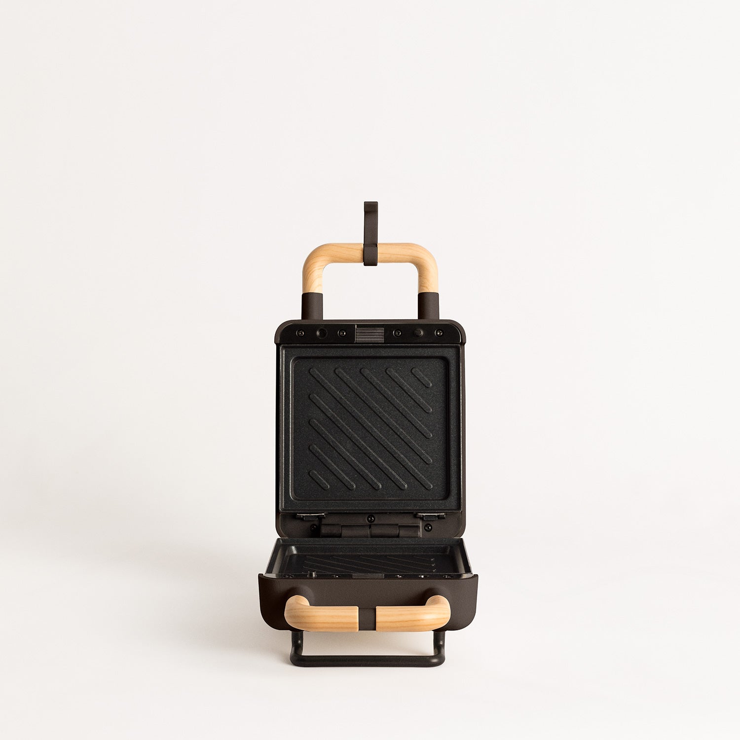 Individual Stone Studio - Toasted Sandwich Maker, Grill & Interchangeable-Plate Waffle Maker - Black