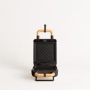 Stone Studio Individual - Sandwichera, Grill y Gofrera con Platos Intercambiables - Negro