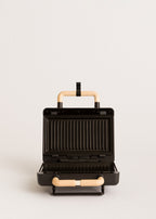 Stone Studio Double - Interchangeable-Plate Toastie Maker, Grill & Waffle Maker - Black