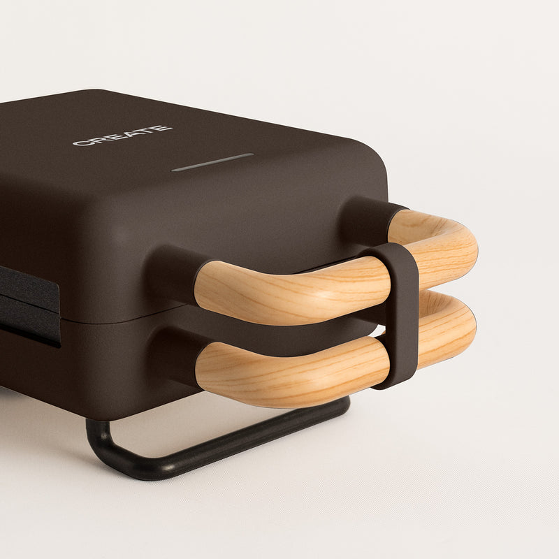 Stone Studio Individual - Sandwichera, Grill y Gofrera con Platos Intercambiables - Negro