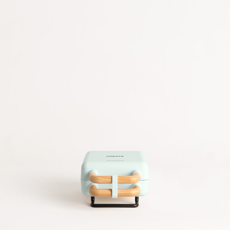 Stone Studio Individual - Sandwichera, Grill y Gofrera con Platos Intercambiables - Azul Pastel