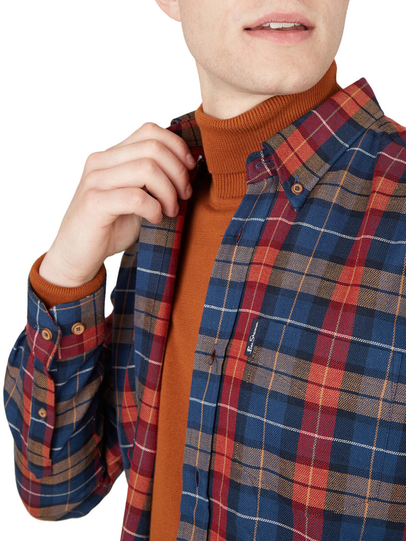 Striped Check Casual Shirt Casual Shirts Ben Sherman